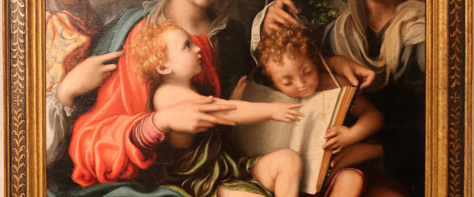 Giorgio gandini del grano, madonna col bambino, san giovannino e le ss. maddalena ed elisabetta, 1527 ca foto di Sailko